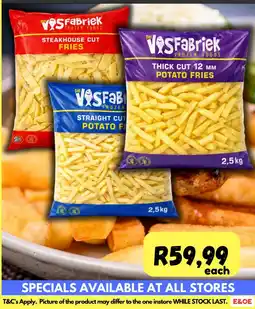 Die Visfabriek Die VOSFabriek Frozen Foods Steakhouse Cut Fries offer