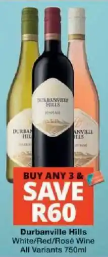 Checkers Liquor Shop Durbanville Hills White/Red/Rosé Wine offer