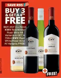 Checkers Liquor Shop KWV Red/White/Rosé Wine offer