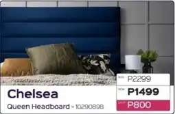 Sleepmasters Chelsea Queen Headboard offer