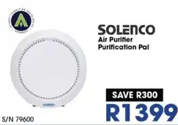 Hirsch's SOLENCO Air Purifier Purification Pal offer