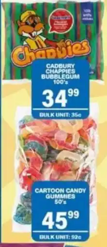 Giant Hyper Cadbury Chappies Bubblegum 100's offer