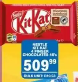 Giant Hyper Nestle Kit-Kat 4 Finger Chocolates offer