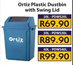 Laduma Hardware catalogue Ortiz Plastic Dustbin with Swing Lid offer