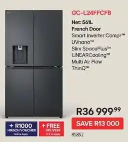 Hirsch's LG French Door Refrigerator offer