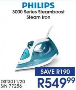 Hirsch's PHILIPS 3000 Series Steamboost Steam Iron offer