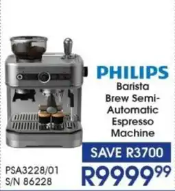 Hirsch's PHILIPS Barista Brew Semi-Automatic Espresso Machine offer