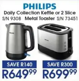 Hirsch's PHILIPS Daily Collection Kettle offer