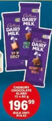 Giant Hyper Cadbury Chocolate Slabs offer
