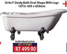 Laduma Hardware catalogue Ortiz F Stndg Bath Oval Shape With Legs offer