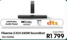 Hirsch's Hisense 2.1CH 240W Soundbar offer
