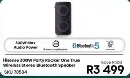 Hirsch's Hisense 300W Party Rocker One True Wireless Stereo Bluetooth Speaker offer