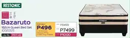Sleepmasters Restonic Bazaruto 152cm Queen Bed Set offer