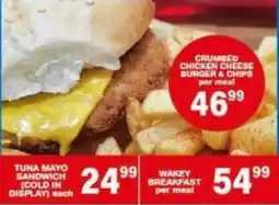 Giant Hyper CRUMBED CHICKEN CHEESE BURGER & CHIPS offer