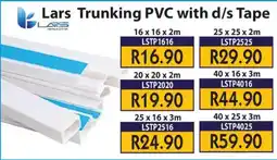 Laduma Hardware catalogue Lars Trunking PVC with d/s Tape offer