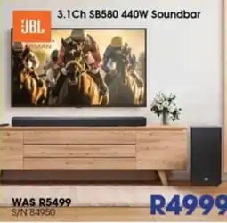 Hirsch's JBL 3.1Ch SB580 440W Soundbar offer