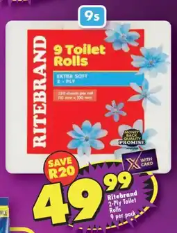 Shoprite Ritebrand 2-Ply Toilet Rolls offer