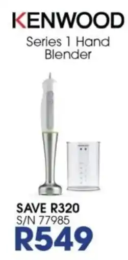 Hirsch's KENWOOD Series 1 Hand Blender offer