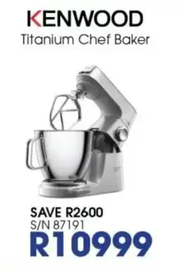 Hirsch's KENWOOD Titanium Chef Baker offer
