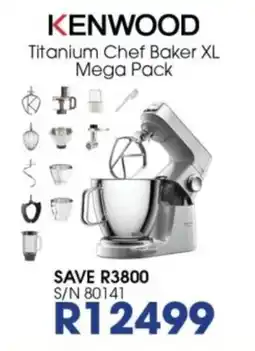 Hirsch's KENWOOD Titanium Chef Baker XL Mega Pack offer