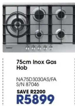 Hirsch's 75cm Inox Gas Hob offer