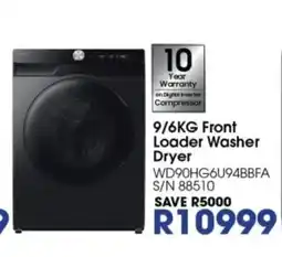 Hirsch's 9/6KG Front Loader Washer Dryer offer