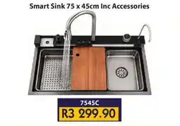 Laduma Hardware catalogue Smart Sink 75 x 45cm Inc Accessories offer