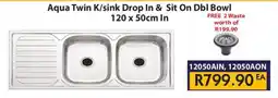 Laduma Hardware catalogue Aqua Twin K/sink Drop In & Sit On Dbl Bowl offer