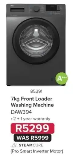 Hirsch's 7kg Front Loader Washing Machine DAW394 offer