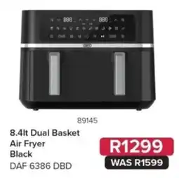 Hirsch's CERVO 8.4lt Dual Basket Air Fryer Black offer