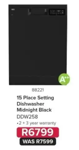 Hirsch's 15 Place Setting Dishwasher Midnight Black offer