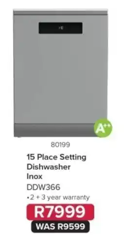 Hirsch's 15 Place Setting Dishwasher Inox offer