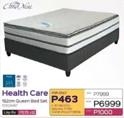 Sleepmasters Cloud Nine Health Care 152cm Queen Bed Set offer