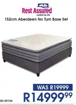 Hirsch's Rest Assured 152cm Aberdeen No Turn Base Set offer