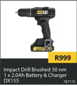 Builders Superstore CAT Impact Drill Brushed 50 nm offer