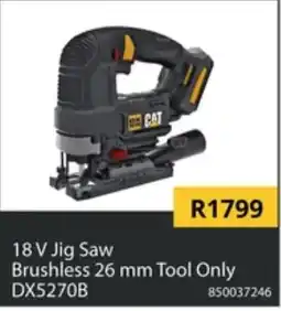 Builders Superstore CAT 18 V Jig Saw Brushless 26 mm Tool Only offer