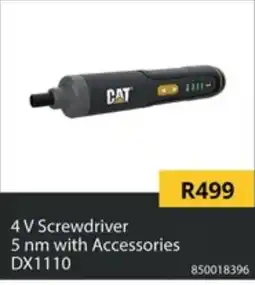 Builders Superstore CAT 4 V Screwdriver offer