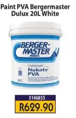 Laduma Hardware catalogue Paint PVA Bergermaster Dulux 20L White offer