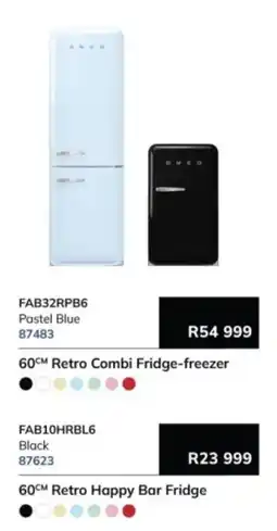 Hirsch's SMEG 60CM Retro Combi Fridge-freezer offer