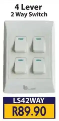 Laduma Hardware catalogue 4 Lever 2 Way Switch offer