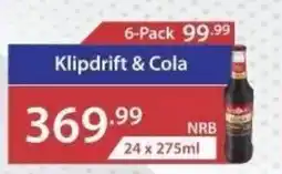 Big Save Liquor Klipdrift & Cola offer