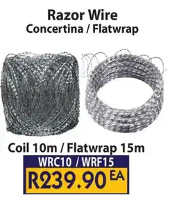 Laduma Hardware catalogue Razor Wire Concertina / Flatwrap offer