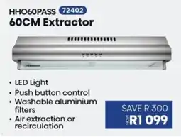 Hirsch's HHO60PASS 60CM Extractor offer