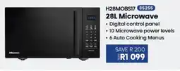 Hirsch's Hisense 28L Microwave offer