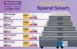 Sleepmasters Sleepmasters 92cm Single Bed Set offer