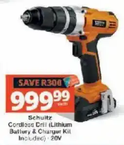 Checkers Schultz Cordless Drill offer