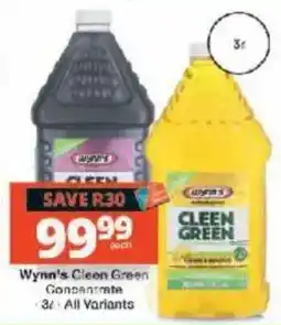 Checkers Wynn's Cleen Green Concentrate offer