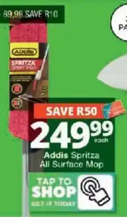 Checkers Addis Spritzza All Surface Mop offer