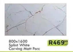 K Carrim Splint White Carving Matt Porc offer