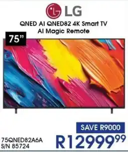 Hirsch's LG QNED AI QNED82 4K Smart TV offer